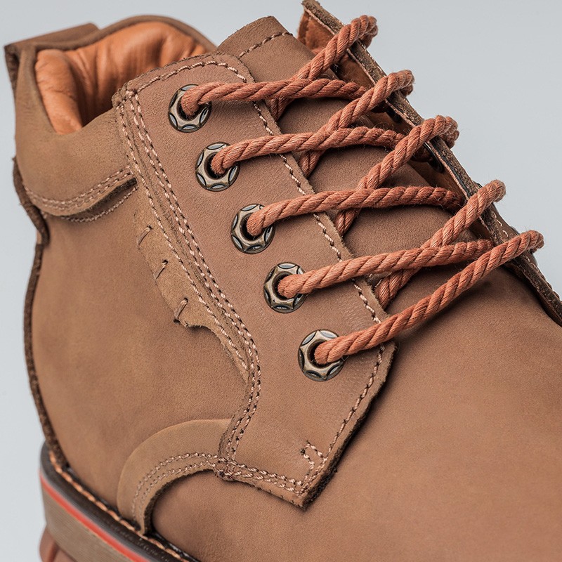 Bottes compensées Homme | Marron +7 CM | Mario Bertulli