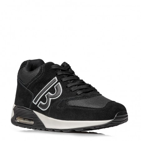 Basket Homme rehaussante  | Noir +7 CM | Mario Bertulli