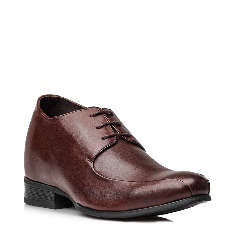 Chaussure Derby compensée Homme | Marron +7 CM | Mario Bertulli