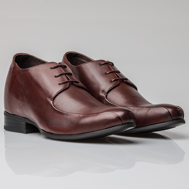 Chaussure Derby compensée Homme | Marron +7 CM | Mario Bertulli