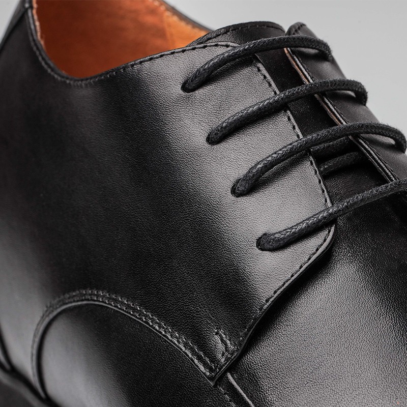 Chaussure Derby compensée Homme | Noir +9 CM | Mario Bertulli