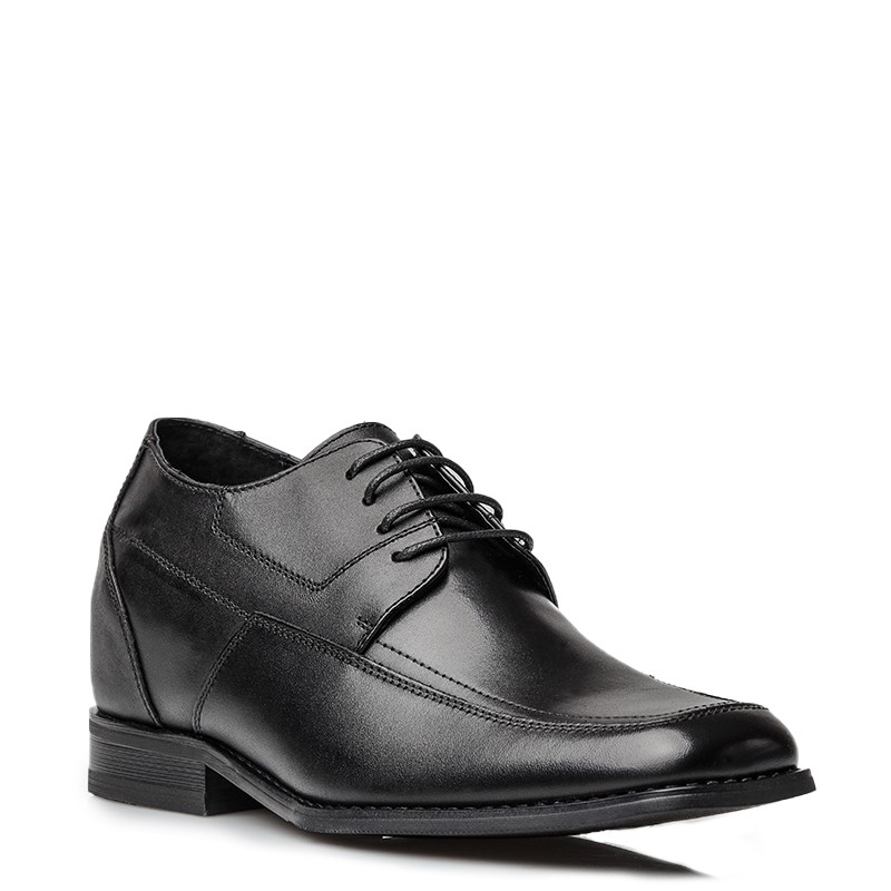 Chaussure Derby compensée Homme | Noir +6 CM | Mario Bertulli