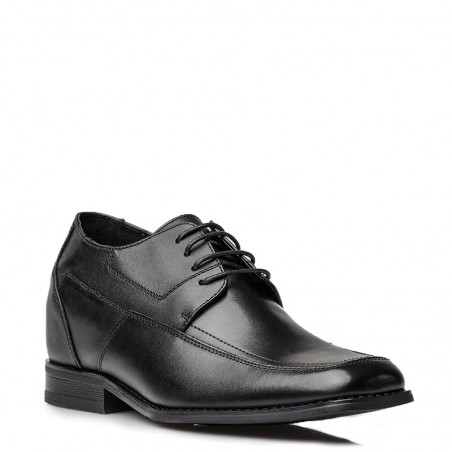 Chaussure Derby compensée Homme | Noir +6 CM | Mario Bertulli