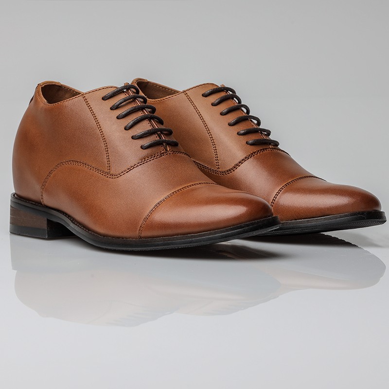 Richelieu compensé Homme | Marron +7 CM | Mario Bertulli