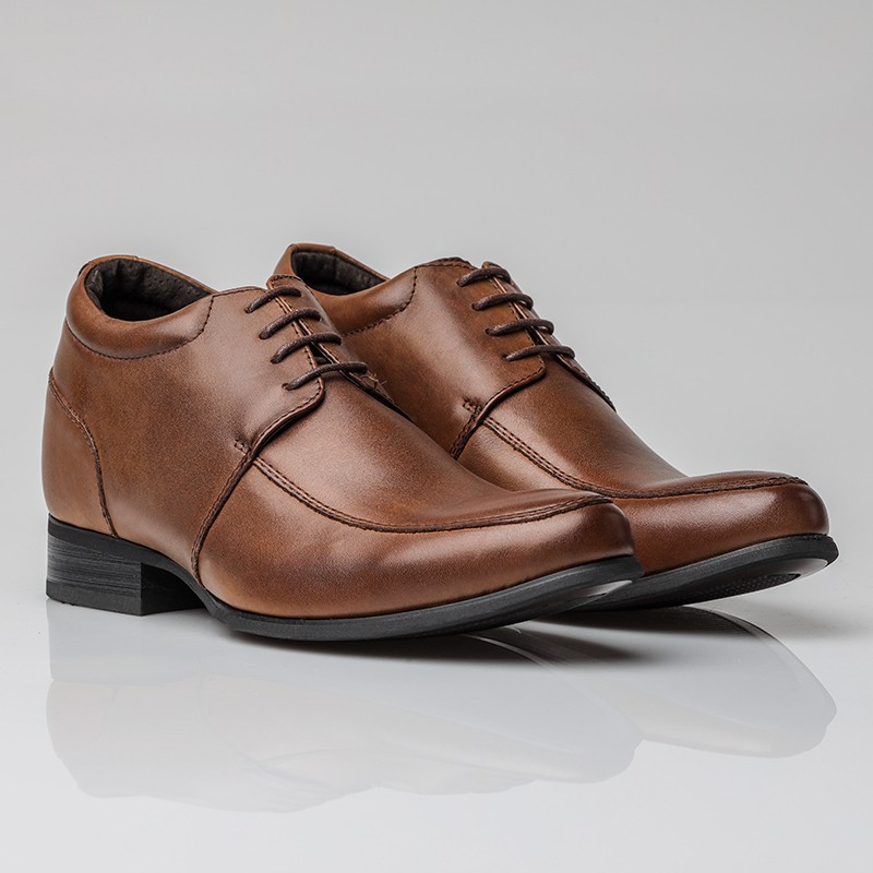 Chaussure Derby compensée Homme | Café +7 CM | Mario Bertulli