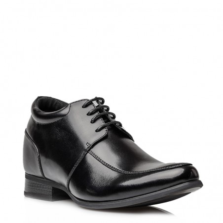 Chaussure Derby compensée Homme | Noir +7 CM | Mario Bertulli