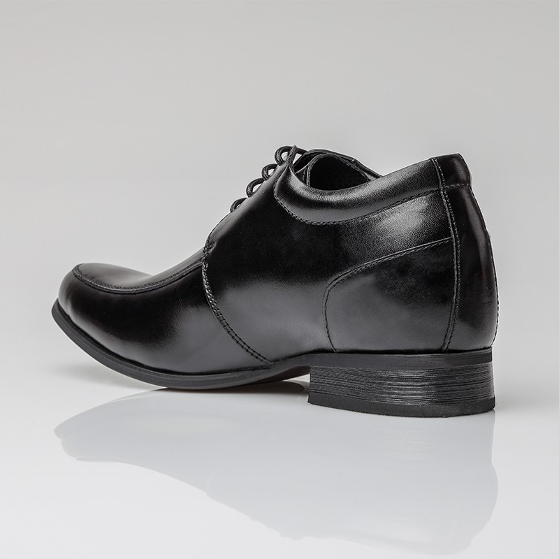 Chaussure Derby compensée Homme | Noir +7 CM | Mario Bertulli