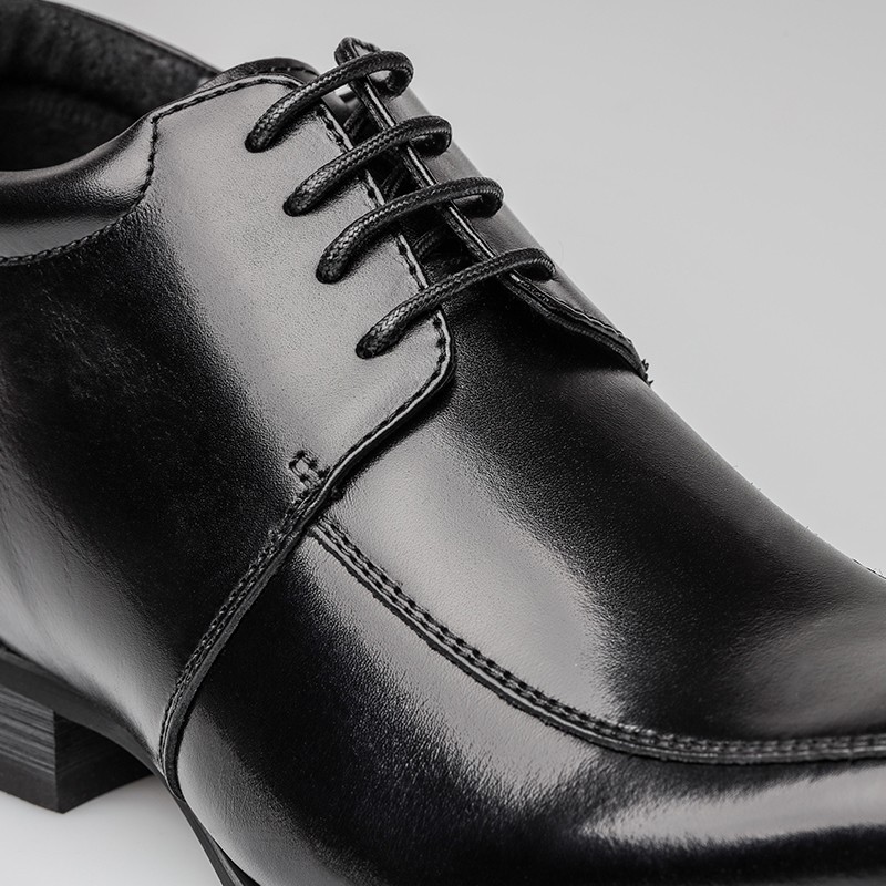 Chaussure Derby compensée Homme | Noir +7 CM | Mario Bertulli