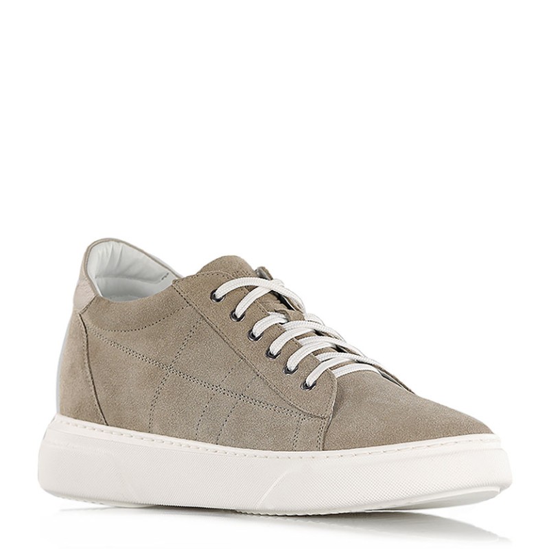 Sneaker talon compensé Homme | Sable +7,5 cm | Mario Bertulli