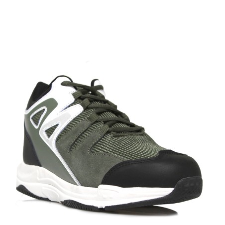 Basket Homme rehaussante  | kaki +7 CM | Mario Bertulli