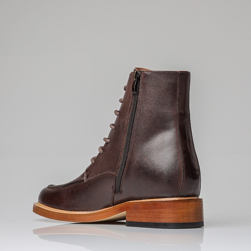 Bottes compensées Homme |Marron +7 CM | Mario Bertulli