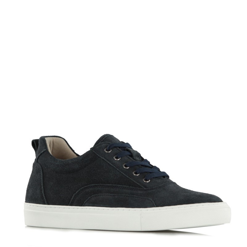 Sneaker talon compensé Homme | Marine +6,5 CM | Mario Bertulli