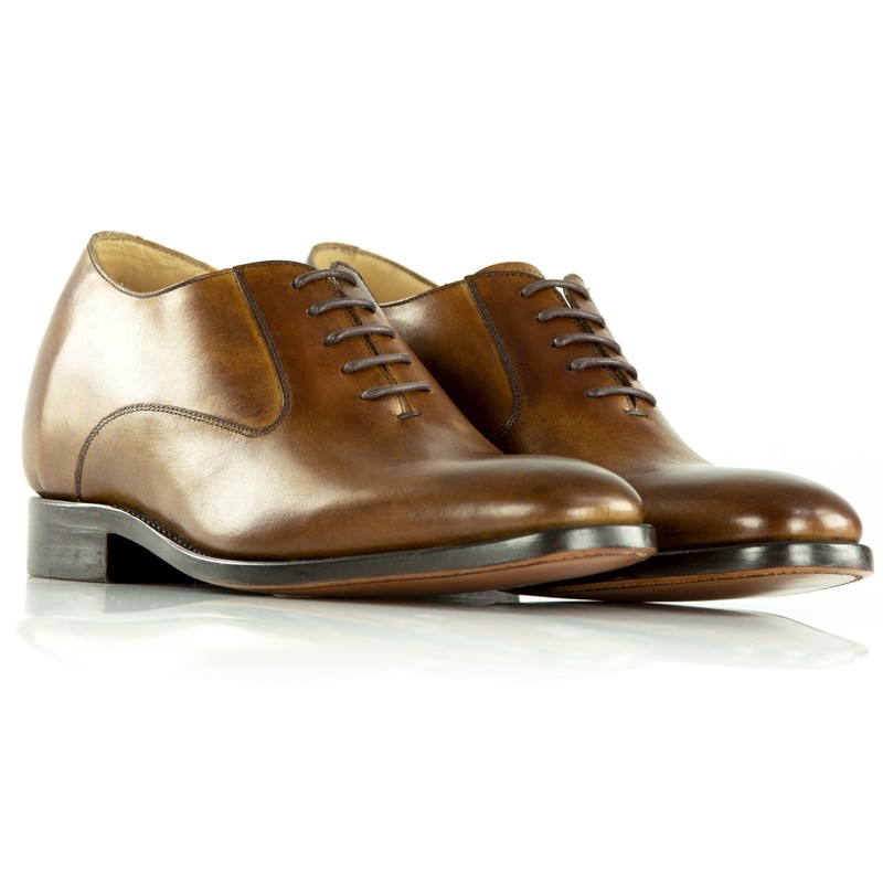 Richelieu compensé Homme | Marron foncé +6 CM | Mario Bertulli