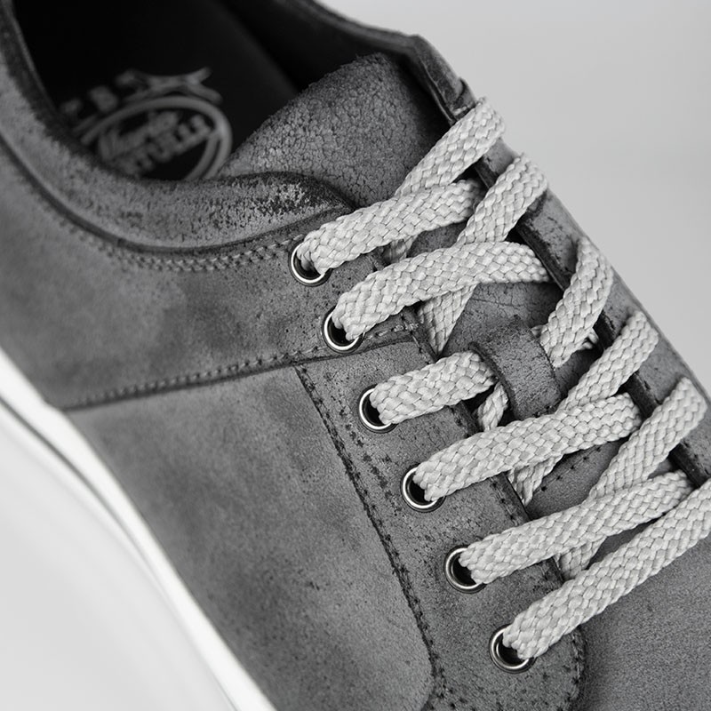 Sneaker Homme rehaussante  | Gris foncé +6 CM | Mario Bertulli