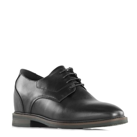 Chaussure Derby compensée Homme | noir +7,5cm | Mario Bertulli