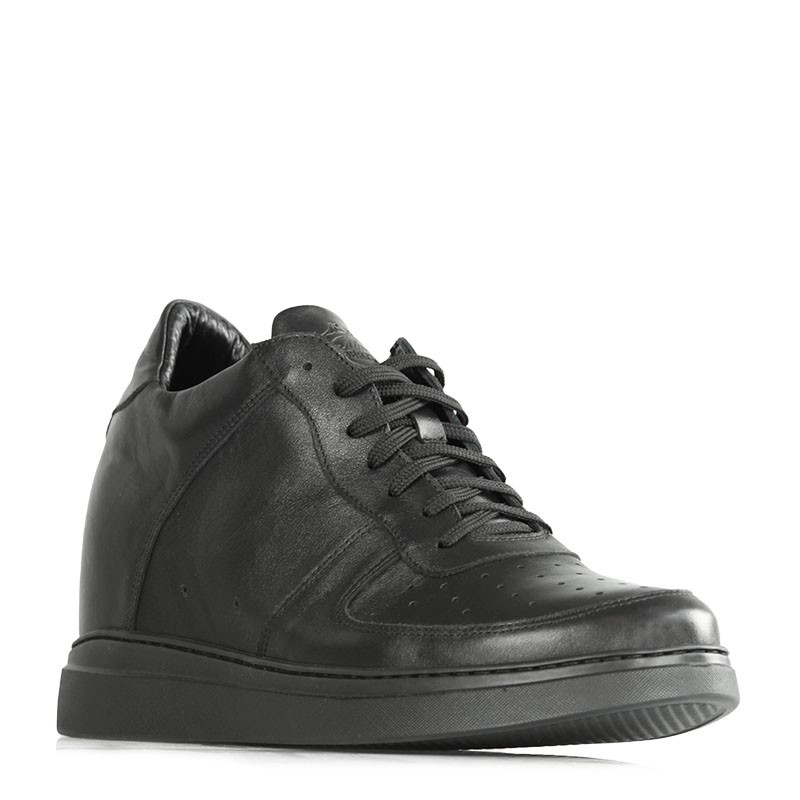 Sneaker talon compensé Homme | Noir +9 cm | Mario Bertulli