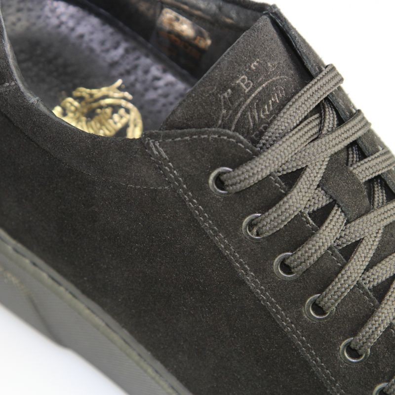 Sneaker talon compensé Homme | Brera noir +7,5 cm | Mario Bertulli