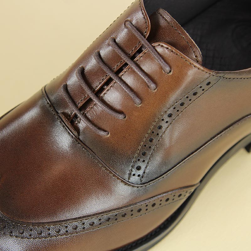 Richelieu compensé Homme | Marron +7 CM | Mario Bertulli