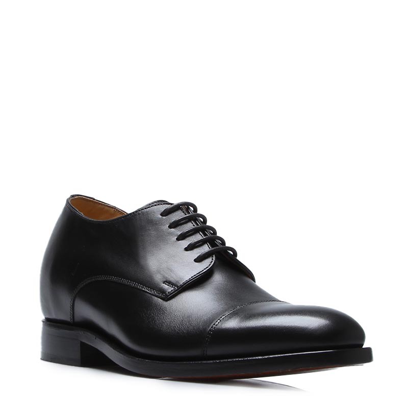 Chaussure Derby compensée Homme | Noir +6 CM | Mario Bertulli