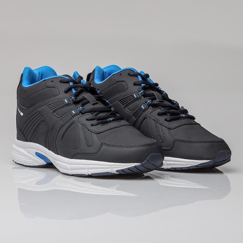 Basket Homme rehaussante  | Marine +7,5 CM | Mario Bertulli
