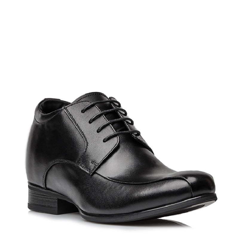 Chaussure Derby compensée Homme | Noir +7 CM | Mario Bertulli