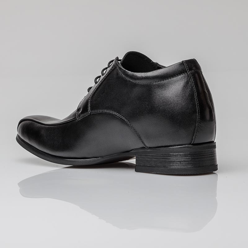 Chaussure Derby compensée Homme | Noir +7 CM | Mario Bertulli