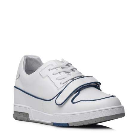 Sneaker Colorina blanc/bleu +7cm - mario bertulli