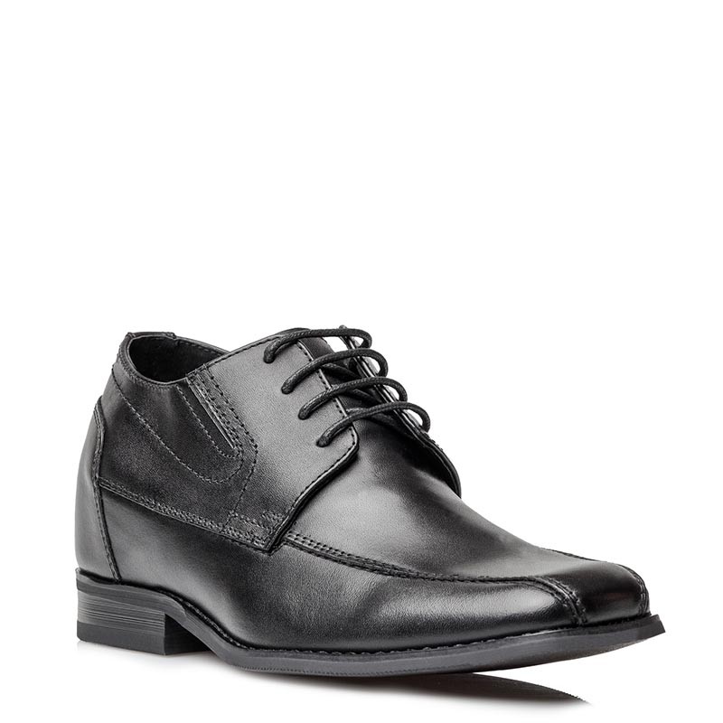 Chaussure Derby compensée Homme | Noir +6 CM | Mario Bertulli