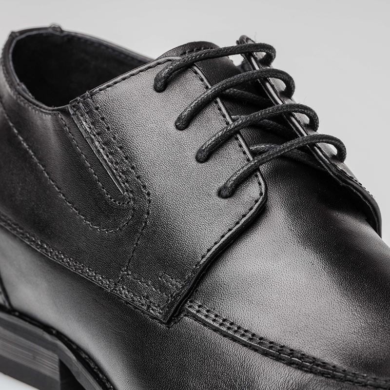 Chaussure Derby compensée Homme | Noir +6 CM | Mario Bertulli