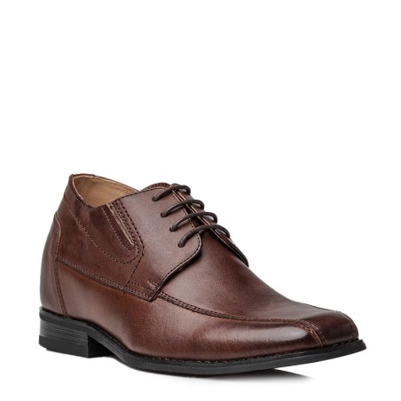 Chaussure Derby compensée Homme | Marron +6 CM | Mario Bertulli