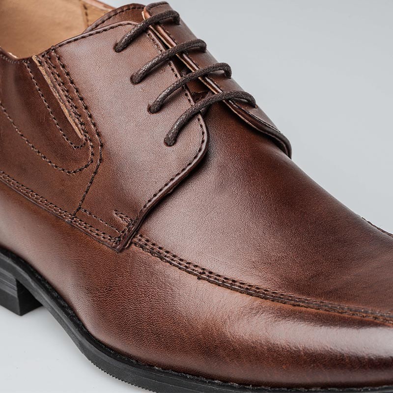 Chaussure Derby compensée Homme | Marron +6 CM | Mario Bertulli