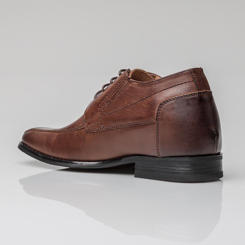 Chaussure Derby compensée Homme | Marron +6 CM | Mario Bertulli