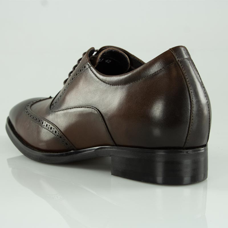 Richelieu compensé Homme | Marron +7 CM | Mario Bertulli