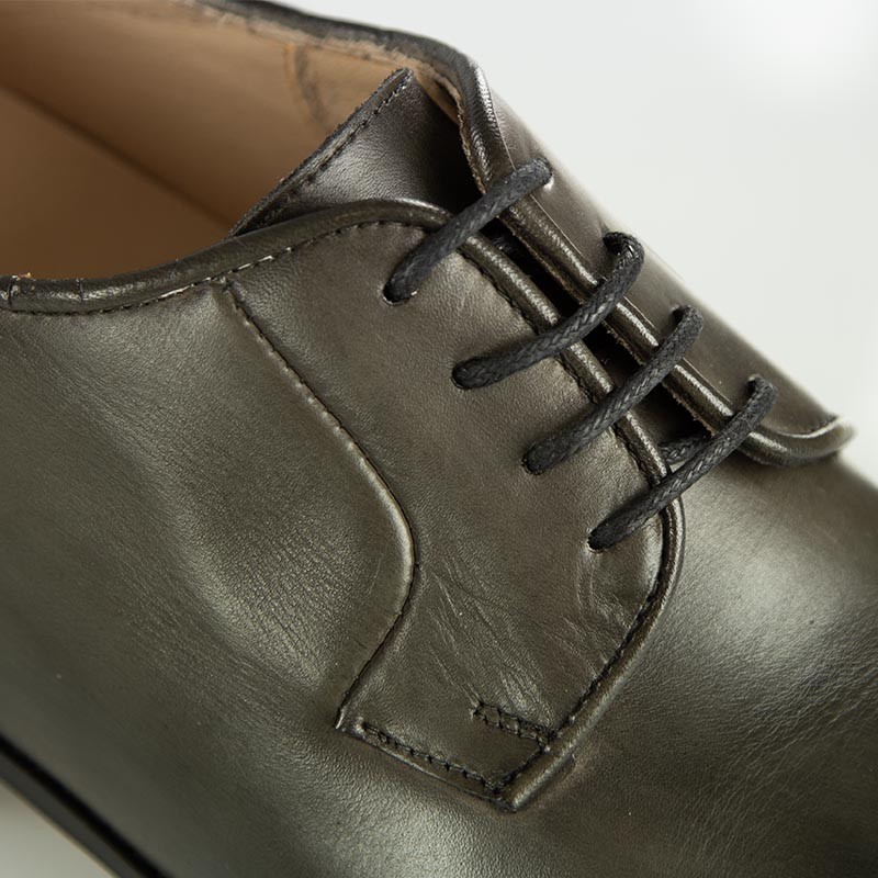 Chaussure Derby compensée Homme | Gris fumé +6 CM | Mario Bertulli
