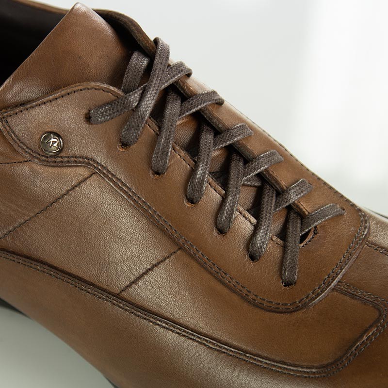 Sneaker talon compensé Homme | Chocolat +5 CM | Mario Bertulli