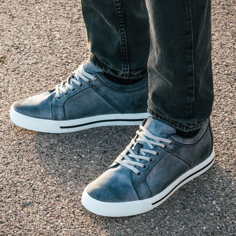 Sneaker Homme rehaussante  | Gris foncé +6 CM | Mario Bertulli