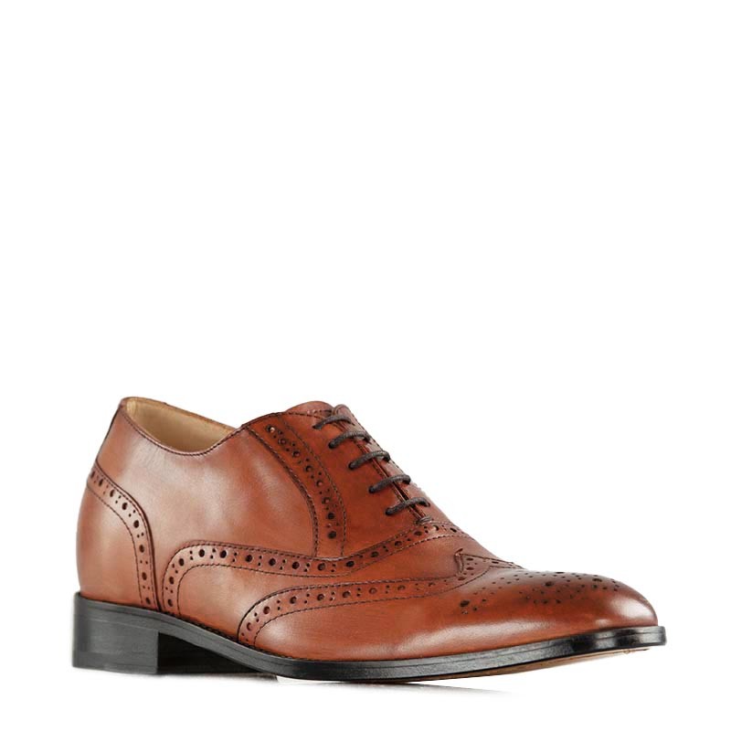 Richelieu compensé Homme | Marron +6 CM | Mario Bertulli