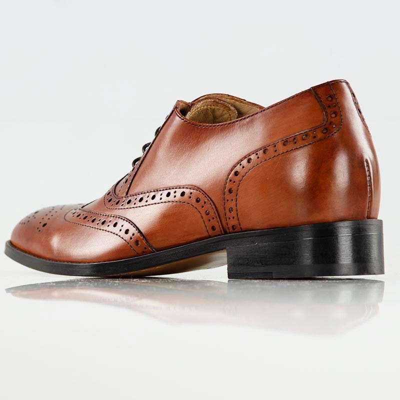 Richelieu compensé Homme | Marron +6 CM | Mario Bertulli