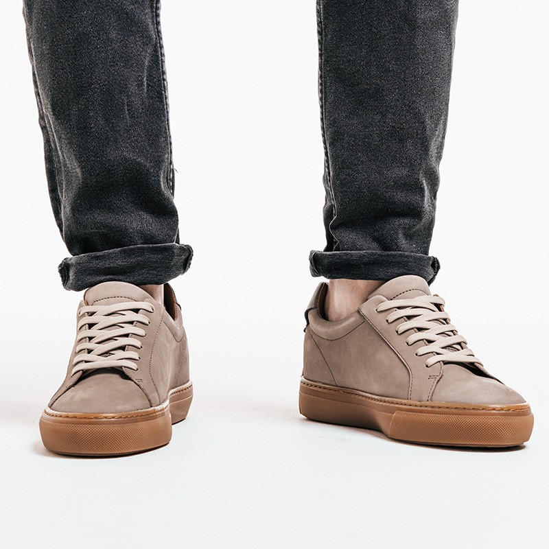 Sneaker talon compensé Homme | Noir +6,5 CM | Mario Bertulli