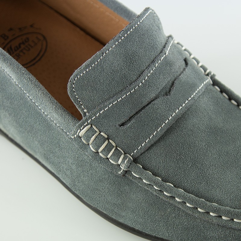Mocassin rehaussant Homme | Gris clair +5,5 CM | Mario Bertulli