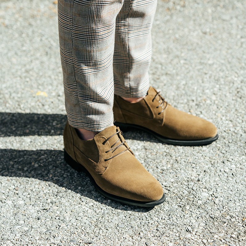 Chaussure Derby compensée Homme | Tabac +6,5 cm | Mario Bertulli