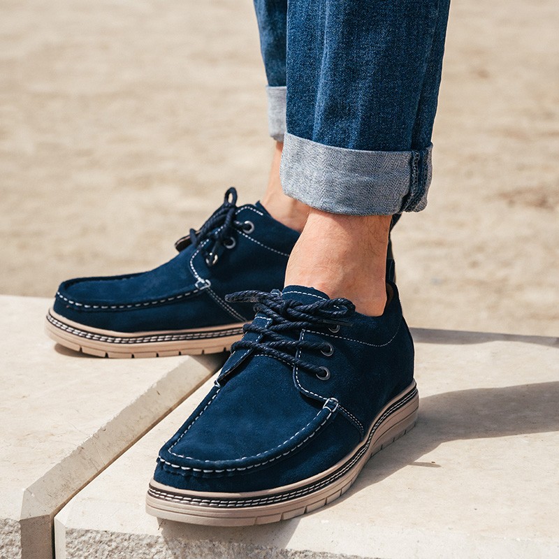 Mocassin rehaussant Homme | Gris +6 cm | Mario Bertulli