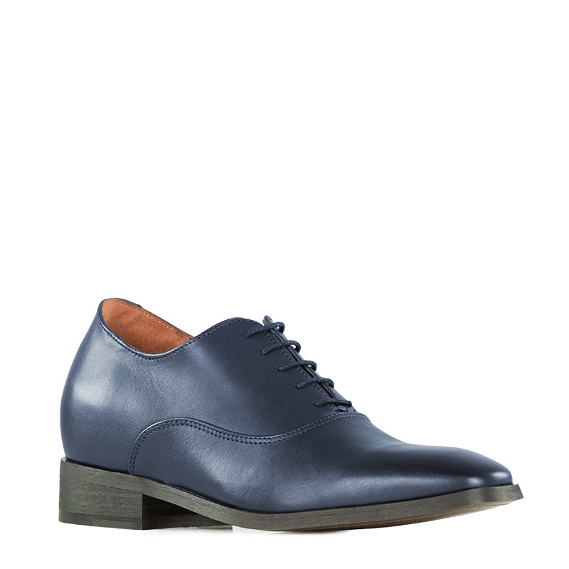 Richelieu compensé Homme |Marine +7,5 CM | Mario Bertulli