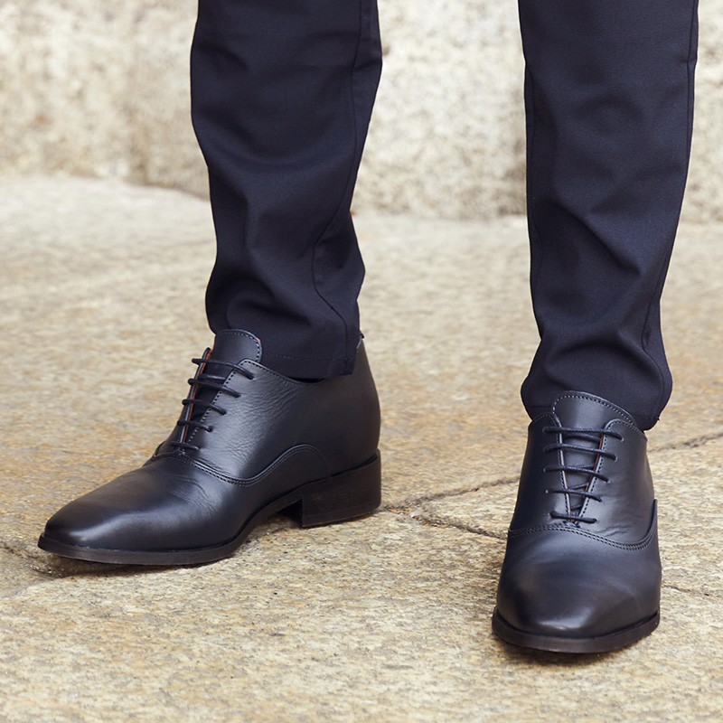 Richelieu compensé Homme |Marine +7,5 CM | Mario Bertulli