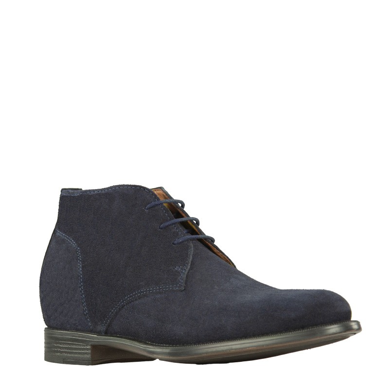 Bottes compensées Homme | Marine +6,5 CM | Mario Bertulli