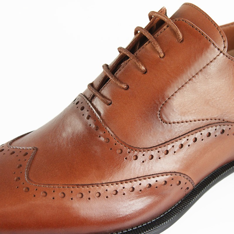 Richelieu compensé Homme | Cannelle +6,5 CM | Mario Bertulli