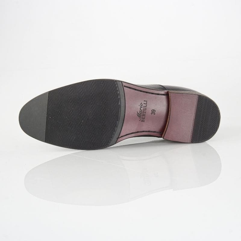 Richelieu compensé Homme | Noir +7 CM | Mario Bertulli
