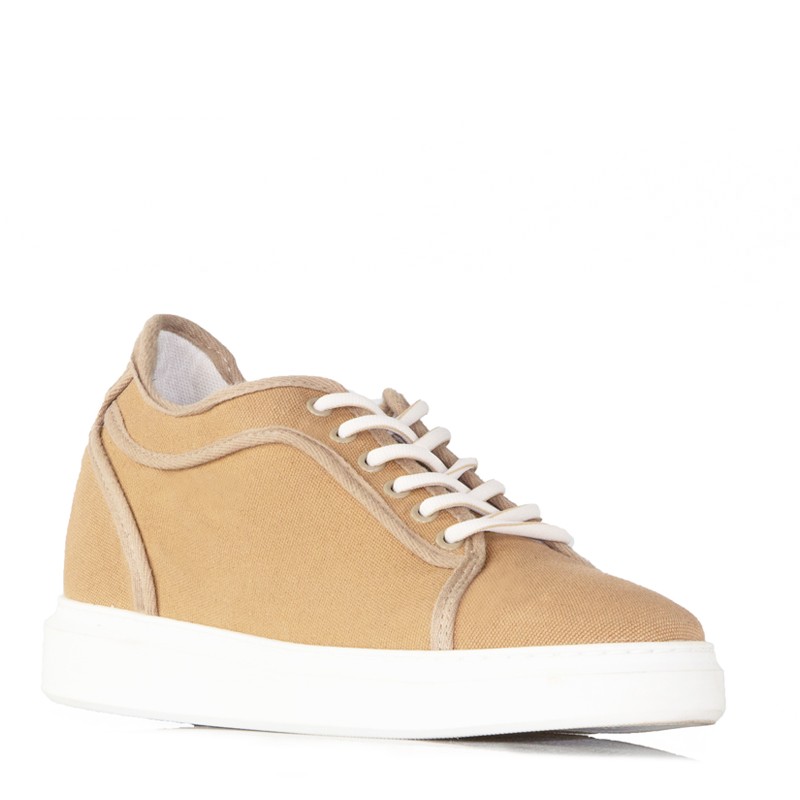 Sneakers rehaussantes Varenna Camel +7 cm