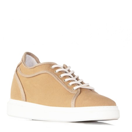 Sneakers rehaussantes Varenna Camel +7 cm