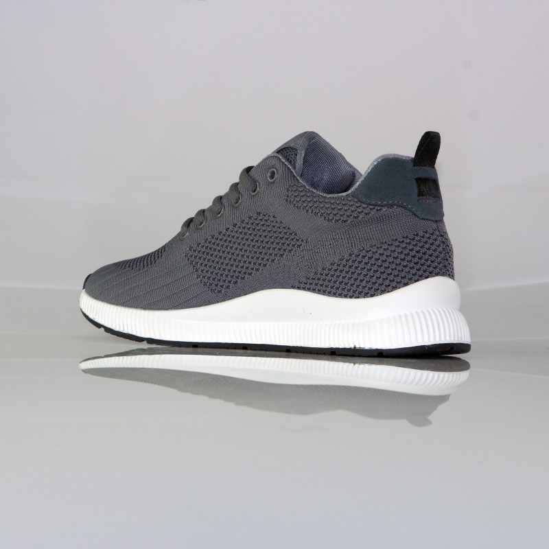 Baskets rehaussantes Anzio gris +5.5cm